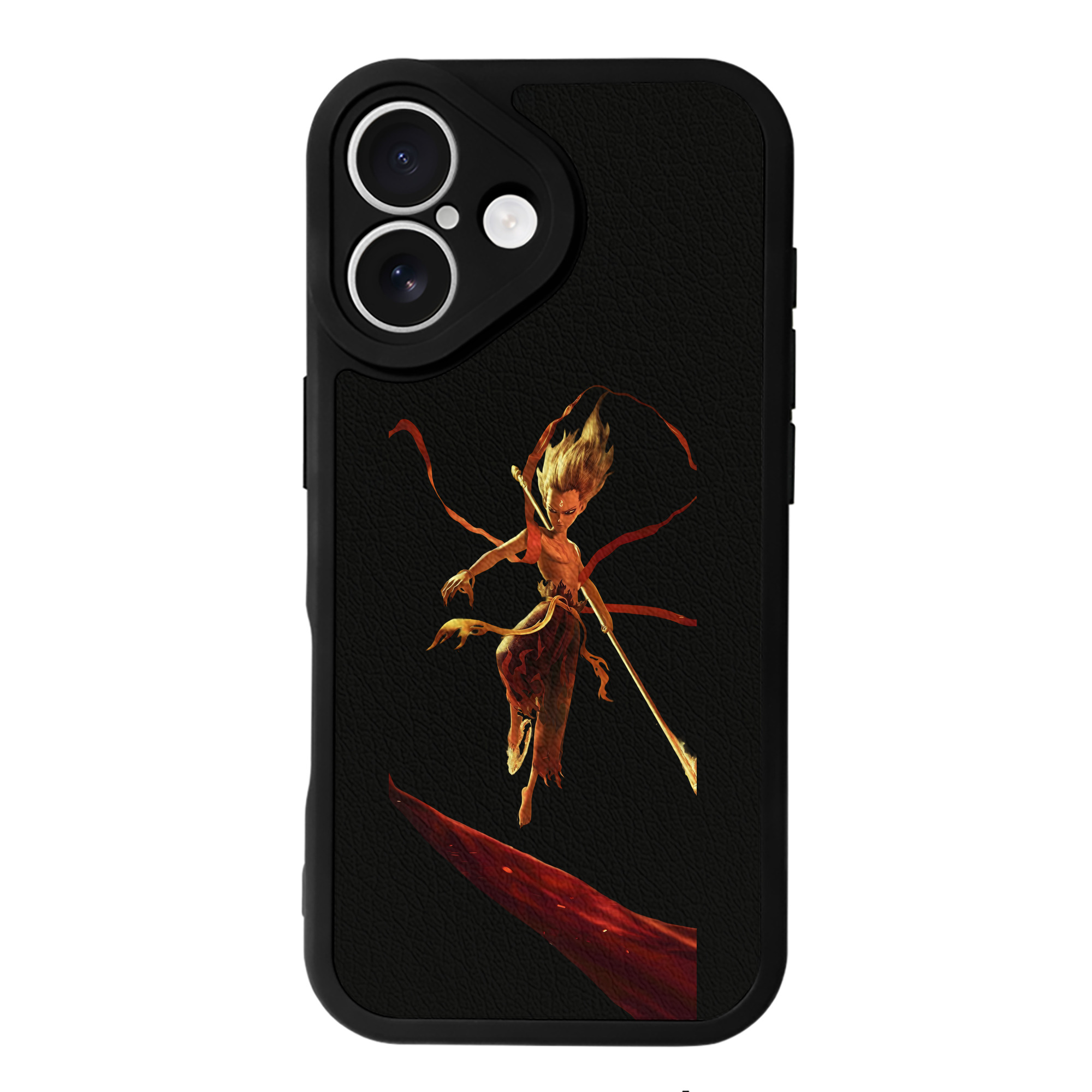 （画像用） Ne Zha 2 ナタ 魔童の大暴れ 【iPhone 16シリーズ対応】シリコンスマホケース（レザー調） 材質：シリコン